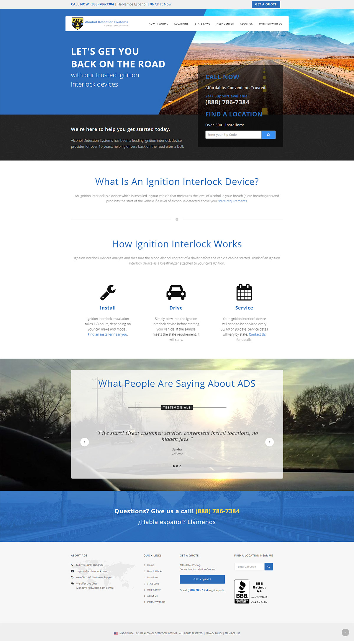 Homepage - ADSInterlock.com Web Site Redesign