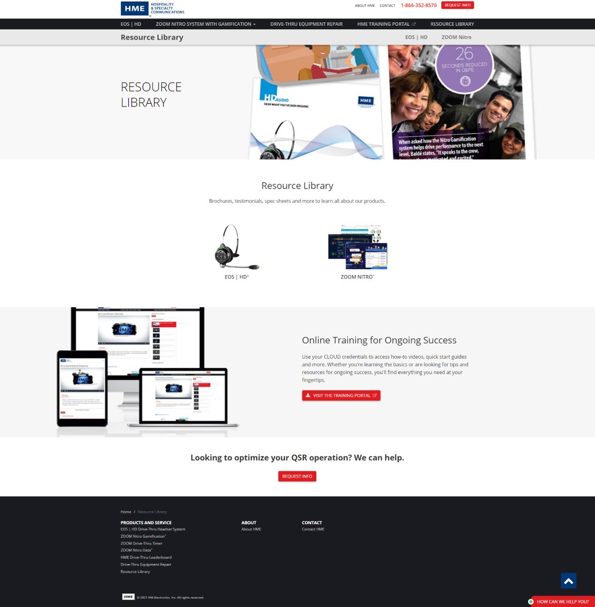 HME / Access McDonald's Chain Portal Microsite Subpage - Resource Library