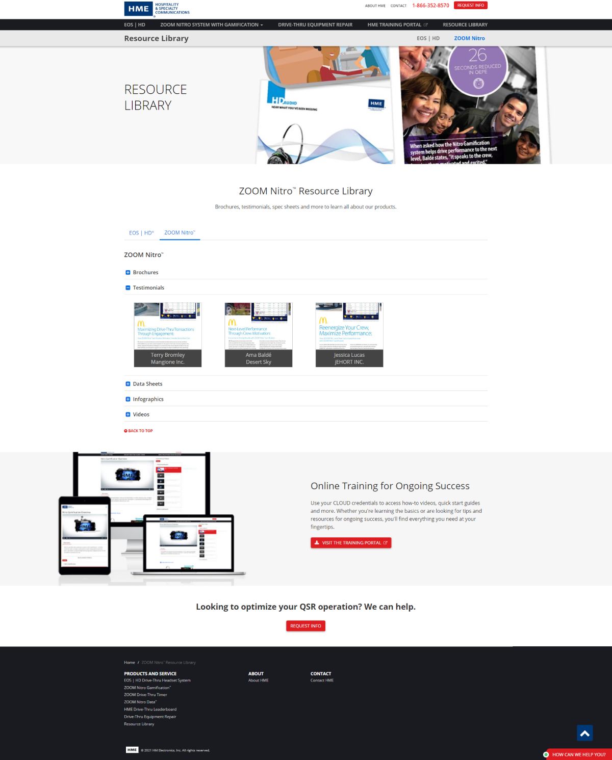 HME / Access McDonald's Chain Portal Microsite Subpage - ZOOM Nitro™ Resource Library